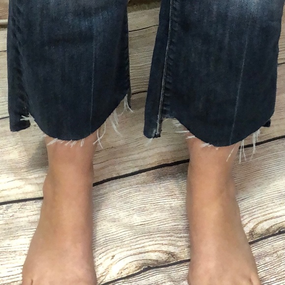 Paige Uneven Distressed Hem Jeans Size 27 - Picture 4 of 7